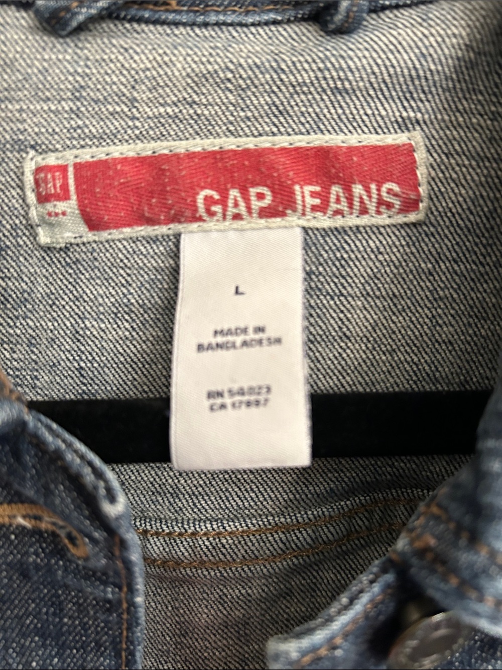 GAP Dark Blue Denim Jacket - Women - Picture 2 of 2